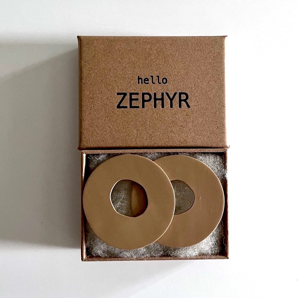 Hello Zephyr Prazeres Earrings, Handmade, NWOT